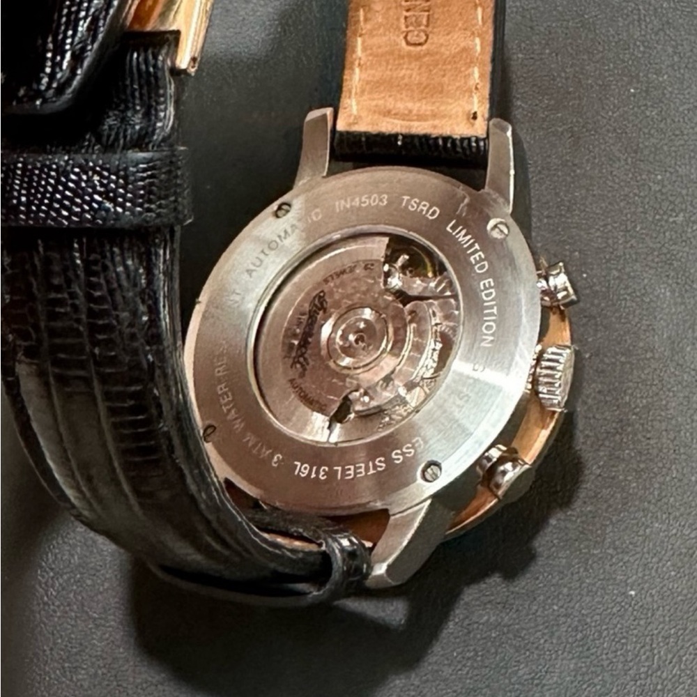 Ingersoll Men's Black and Gold Watch - Picture 5 of 10